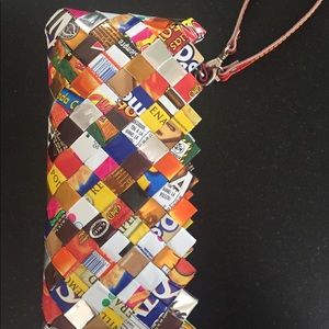 Candy wrapper clutch